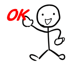 CONVERSATION OF A STICK OFFICE WORKER sticker #4743319