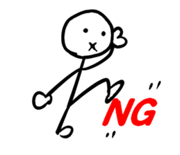 CONVERSATION OF A STICK OFFICE WORKER sticker #4743320