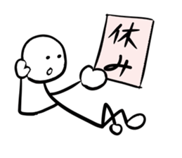 CONVERSATION OF A STICK OFFICE WORKER sticker #4743325