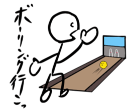 CONVERSATION OF A STICK OFFICE WORKER sticker #4743330