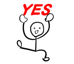 CONVERSATION OF A STICK OFFICE WORKER sticker #4743337