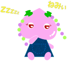 Okayama dialect peach Sticker sticker #4744194