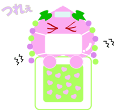 Okayama dialect peach Sticker sticker #4744203