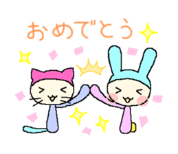 nekomi and usako sticker #4744481