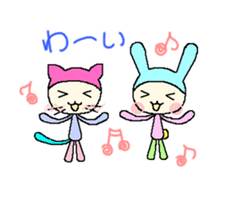 nekomi and usako sticker #4744501