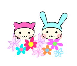 nekomi and usako sticker #4744502