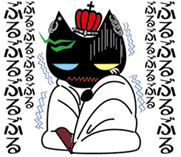 Spooky Rockin' Black Cat sticker #4744648