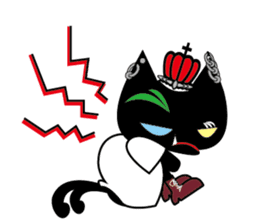 Spooky Rockin' Black Cat sticker #4744654