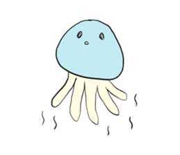 jellyfish's heart sticker #4745228