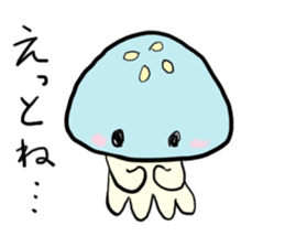 jellyfish's heart sticker #4745230