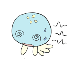 jellyfish's heart sticker #4745250
