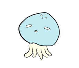 jellyfish's heart sticker #4745254