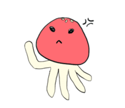jellyfish's heart sticker #4745256