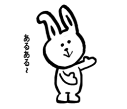 Cute rabbit strawberry sticker #4745347