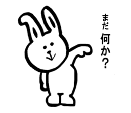 Cute rabbit strawberry sticker #4745348
