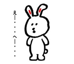 Cute rabbit strawberry sticker #4745349
