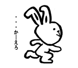 Cute rabbit strawberry sticker #4745363