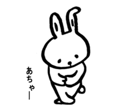 Cute rabbit strawberry sticker #4745371