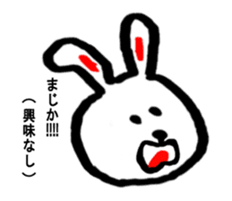 Cute rabbit strawberry sticker #4745374