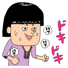 People with bobbed hair 2 sticker #4746120