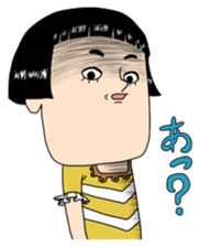 People with bobbed hair 2 sticker #4746130