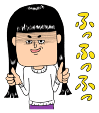 People with bobbed hair 2 sticker #4746131