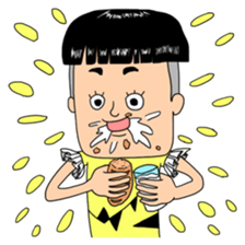 People with bobbed hair 2 sticker #4746137