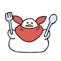 Rice cake-Duck Revised sticker #4746629