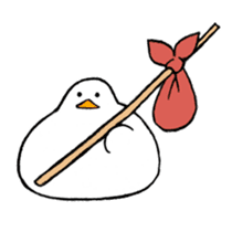 Rice cake-Duck Revised sticker #4746631