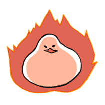 Rice cake-Duck Revised sticker #4746636