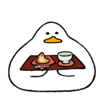 Rice cake-Duck Revised sticker #4746641