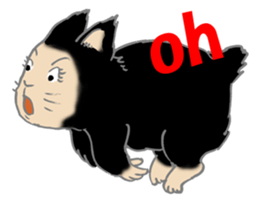 Cat'm very but fun. sticker #4747209