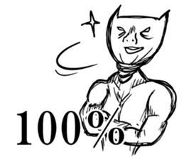 Life of the unfortunate cat sticker #4747275