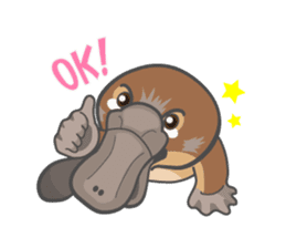 Cute platypus sticker #4749945