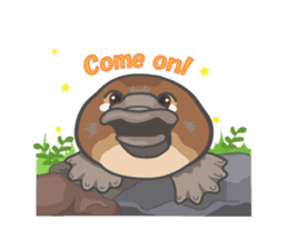 Cute platypus sticker #4749952