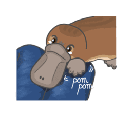 Cute platypus sticker #4749961