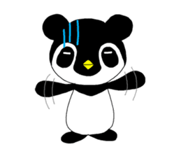 Calm-chan is neither Panda nor Penguin. sticker #4750679