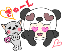 PANDA VS CAT sticker #4751064