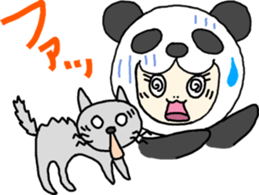 PANDA VS CAT sticker #4751065