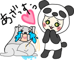 PANDA VS CAT sticker #4751073