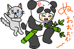 PANDA VS CAT sticker #4751081