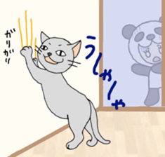 PANDA VS CAT sticker #4751086