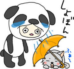 PANDA VS CAT sticker #4751088