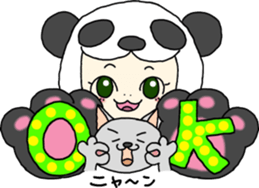 PANDA VS CAT sticker #4751093