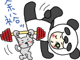 PANDA VS CAT sticker #4751095