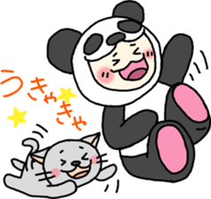 PANDA VS CAT sticker #4751096