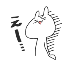 not cat , but rabbit . sticker #4752186