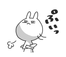 not cat , but rabbit . sticker #4752187