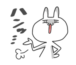 not cat , but rabbit . sticker #4752193