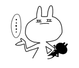 not cat , but rabbit . sticker #4752194